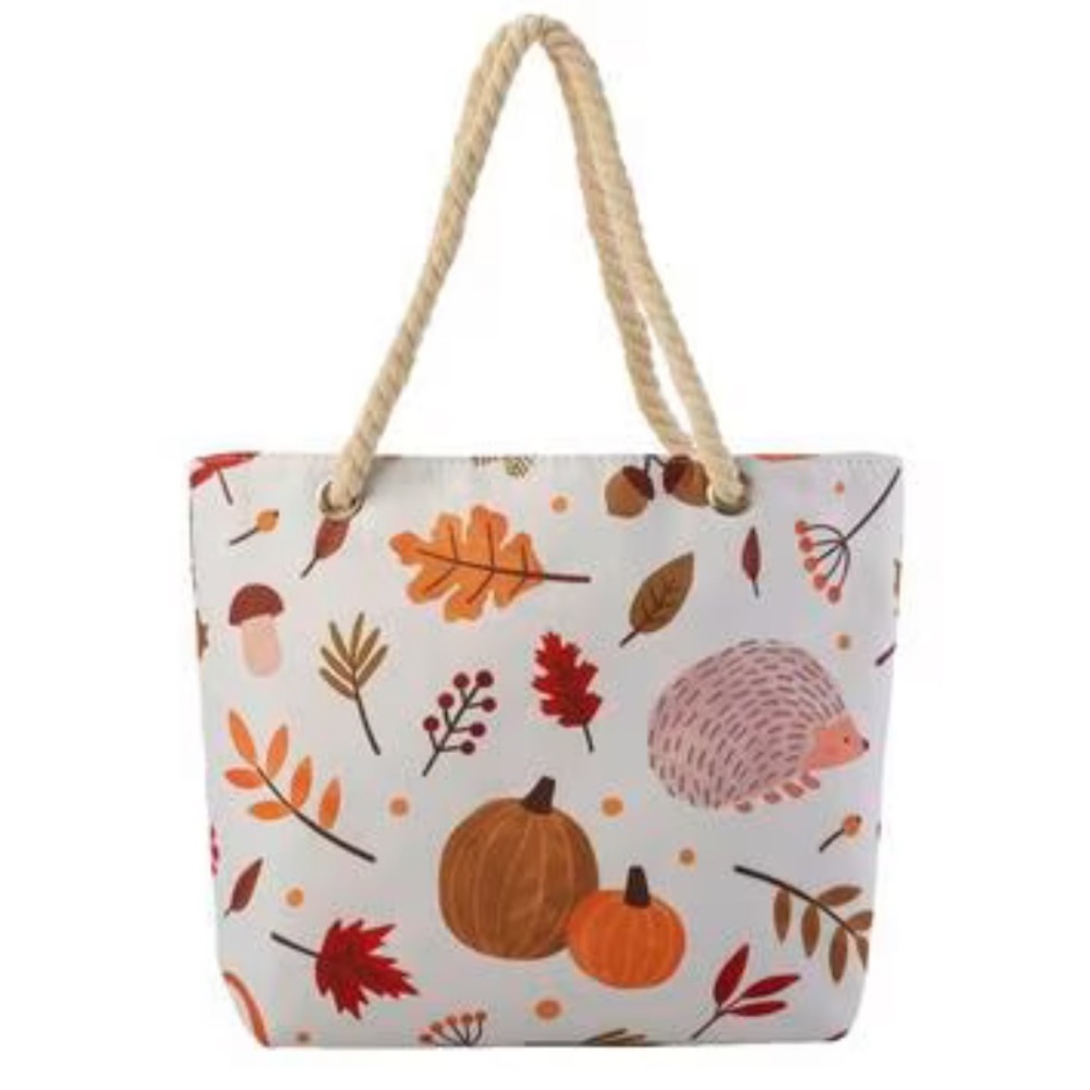 NWT Renshun Fall Print Large Tote Bag